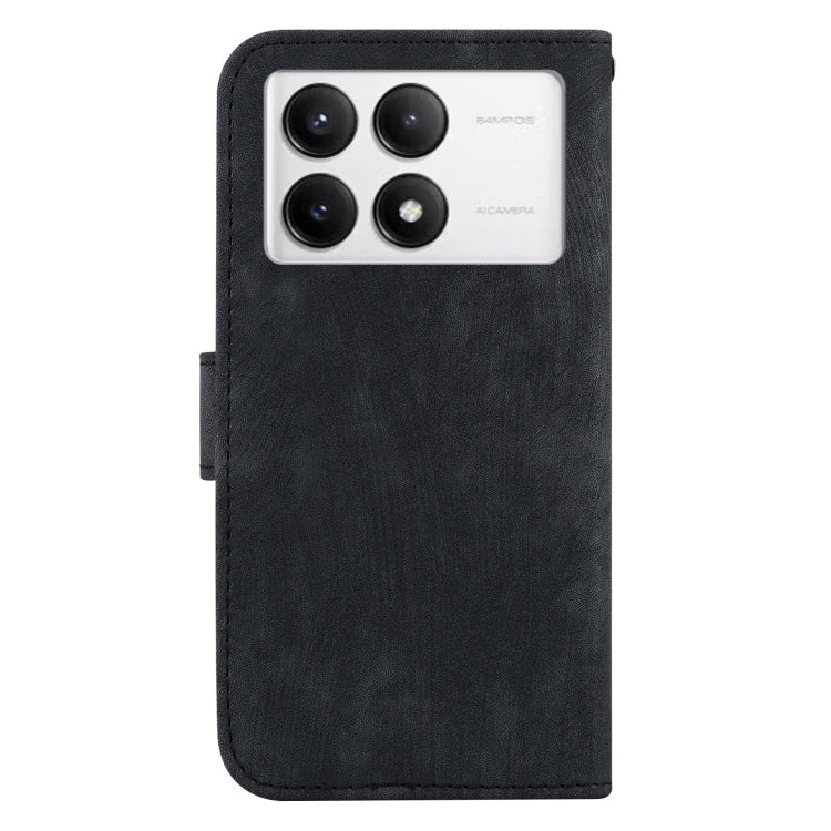 For Redmi K70 / K70 Pro Little Tiger Embossed Leather Phone Case
