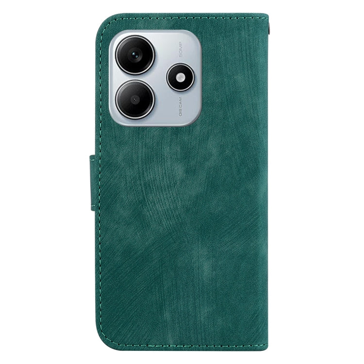 For Redmi Note 14 5G Little Tiger Embossed Leather Phone Case