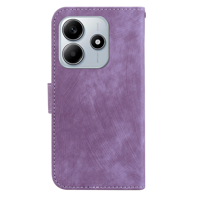 For Redmi Note 14 5G Little Tiger Embossed Leather Phone Case