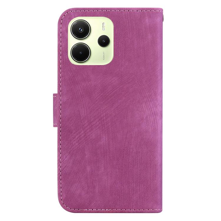 For Redmi Note 14 4G 163.25mm Little Tiger Embossed Leather Phone Case