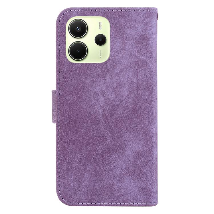 For Redmi Note 14 4G 164.84mm Little Tiger Embossed Leather Phone Case