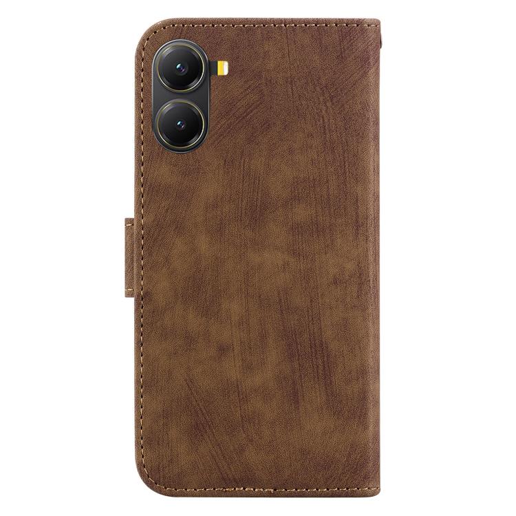 For Redmi Turbo 4 / Xiaomi Poco X7 Pro Little Tiger Embossed Leather Phone Case