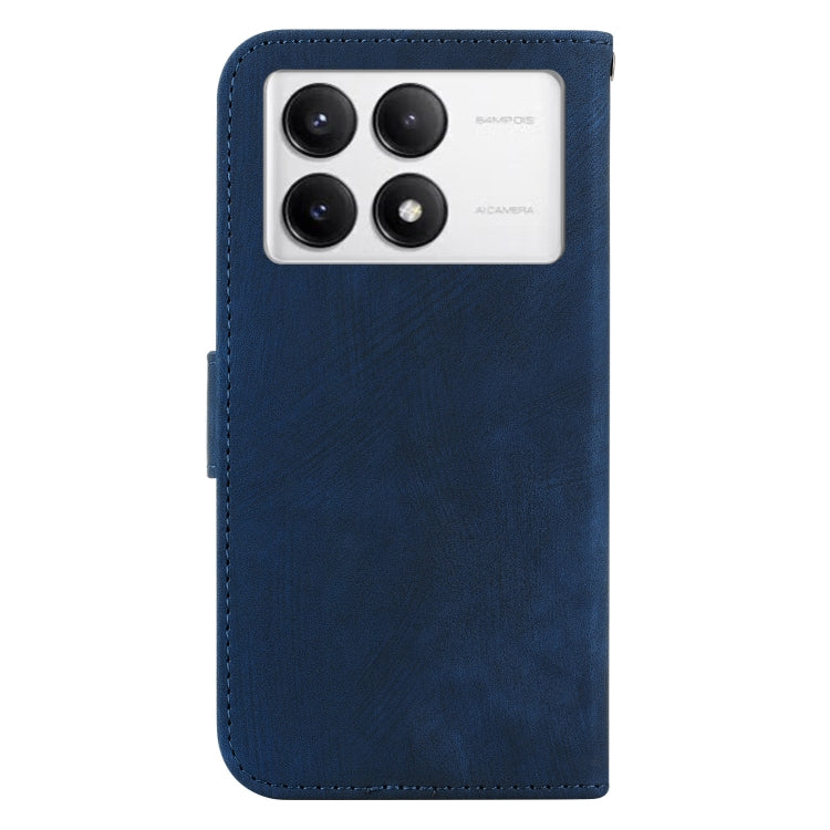 For Xiaomi Poco F6 Pro Little Tiger Embossed Leather Phone Case