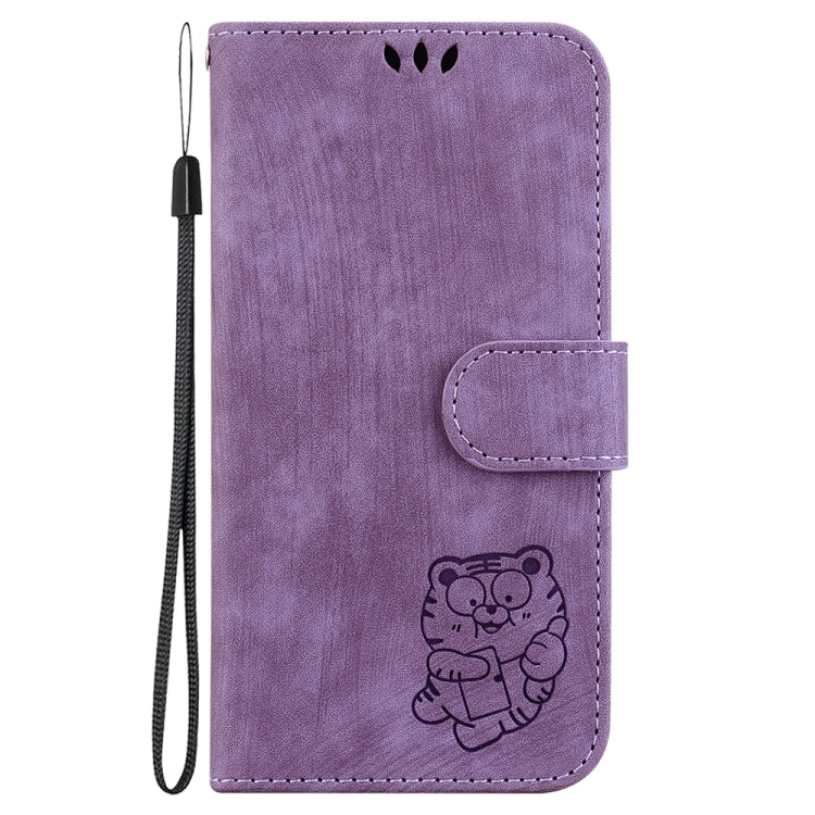 For Xiaomi 14T Little Tiger Embossed Leather Phone Case