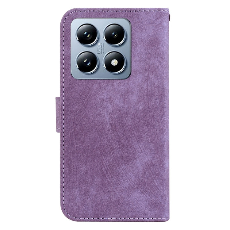For Xiaomi 14T Pro Little Tiger Embossed Leather Phone Case