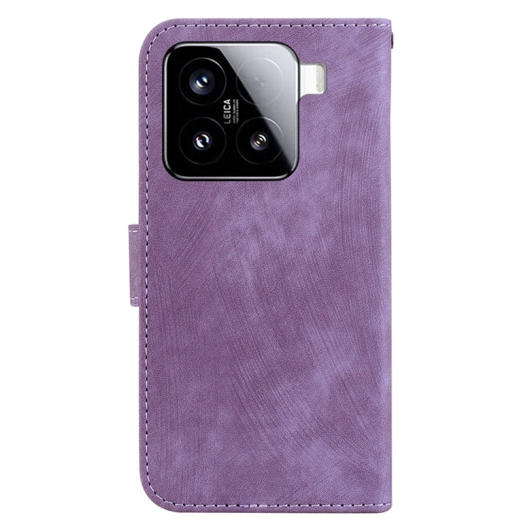 For Xiaomi 15 Little Tiger Embossed Leather Phone Case