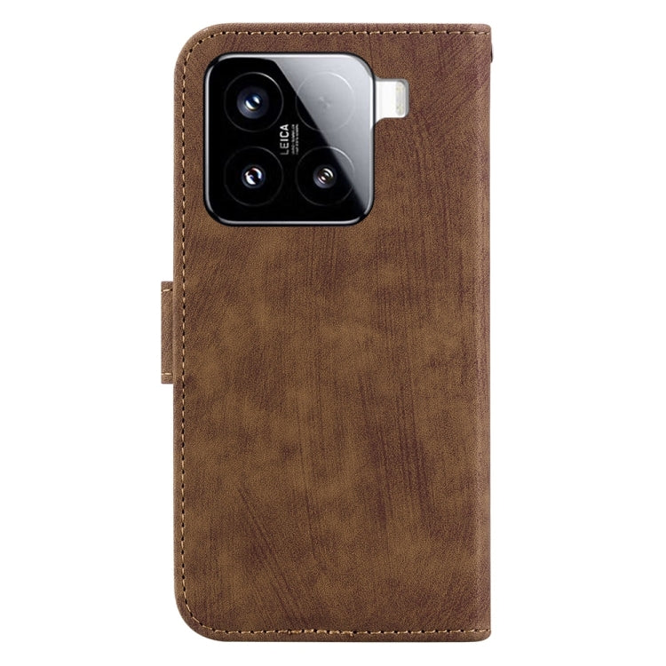 For Xiaomi 15 Little Tiger Embossed Leather Phone Case