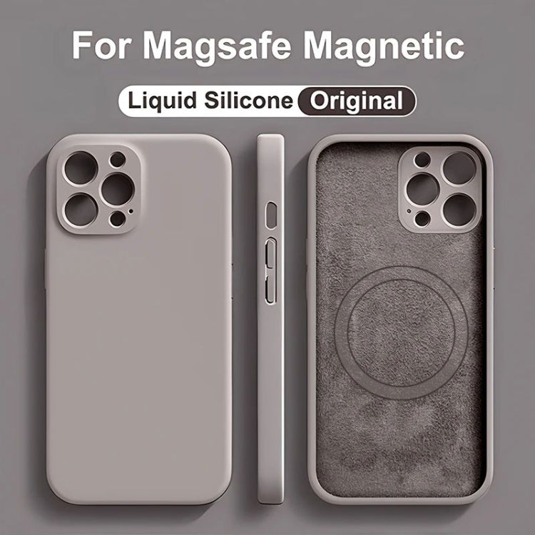 For iPhone 15 Liquid Silicone MagSafe Phone Case