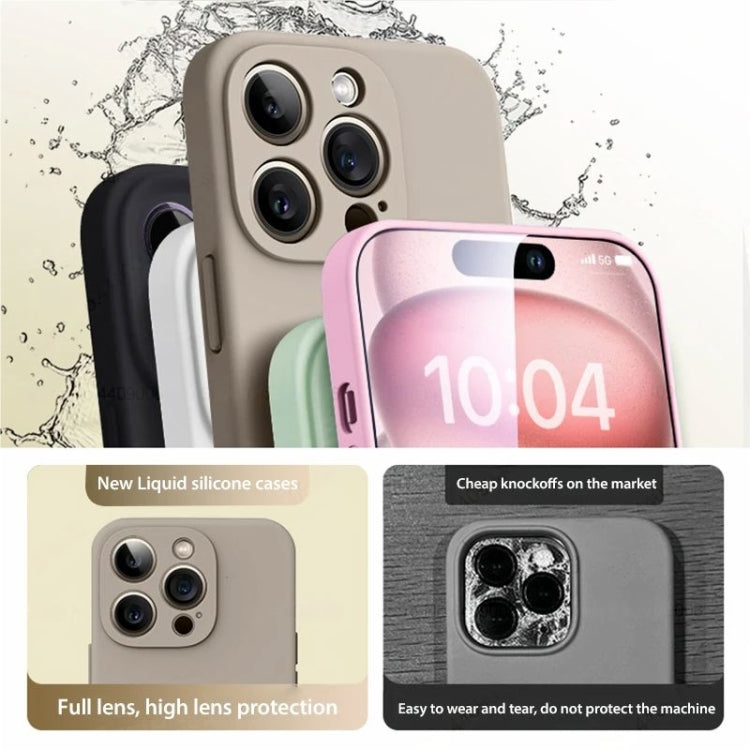For iPhone 15 Liquid Silicone MagSafe Phone Case