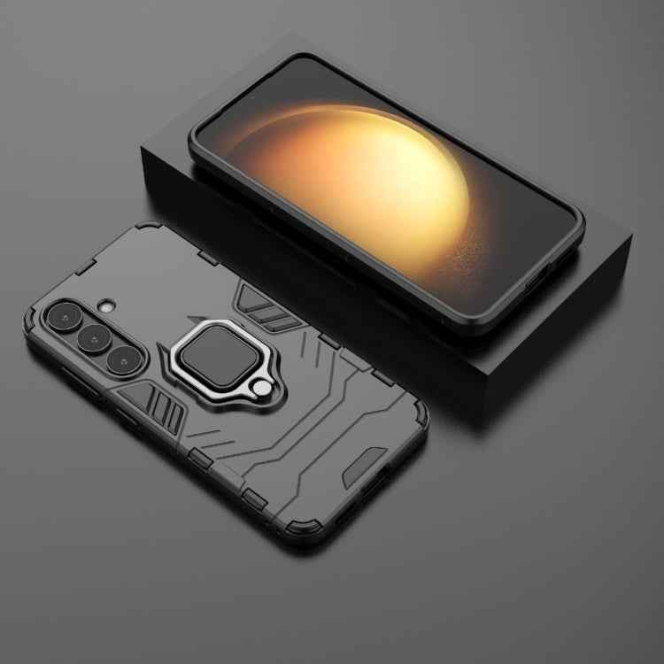 For Samsung Galaxy S25 5G PC + TPU Shockproof Protective Phone Case with Magnetic Ring Holder
