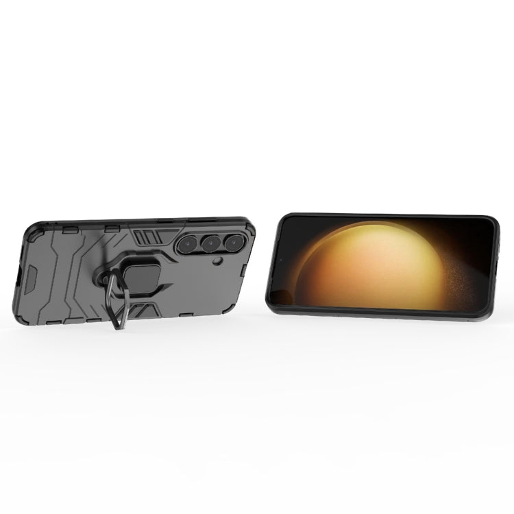 For Samsung Galaxy S25 5G PC + TPU Shockproof Protective Phone Case with Magnetic Ring Holder