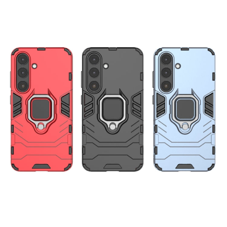 For Samsung Galaxy S25 5G PC + TPU Shockproof Protective Phone Case with Magnetic Ring Holder