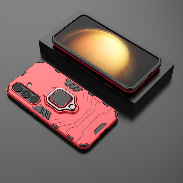 For Samsung Galaxy S25 5G PC + TPU Shockproof Protective Phone Case with Magnetic Ring Holder