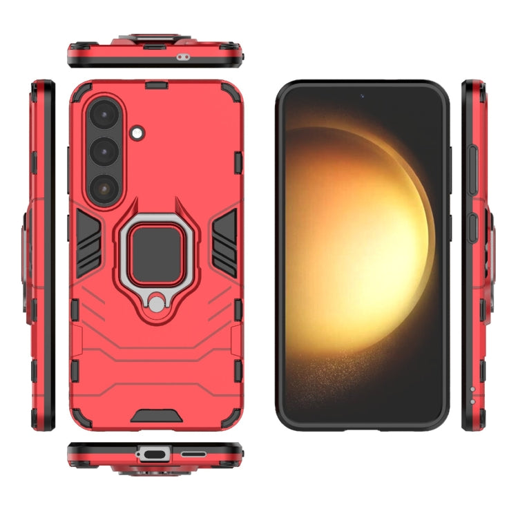 For Samsung Galaxy S25 5G PC + TPU Shockproof Protective Phone Case with Magnetic Ring Holder