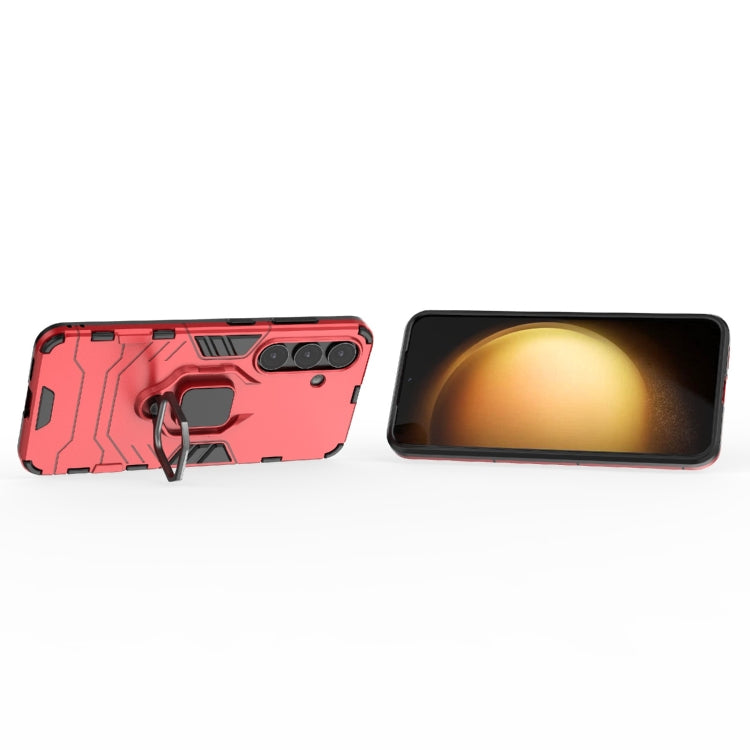 For Samsung Galaxy S25 5G PC + TPU Shockproof Protective Phone Case with Magnetic Ring Holder