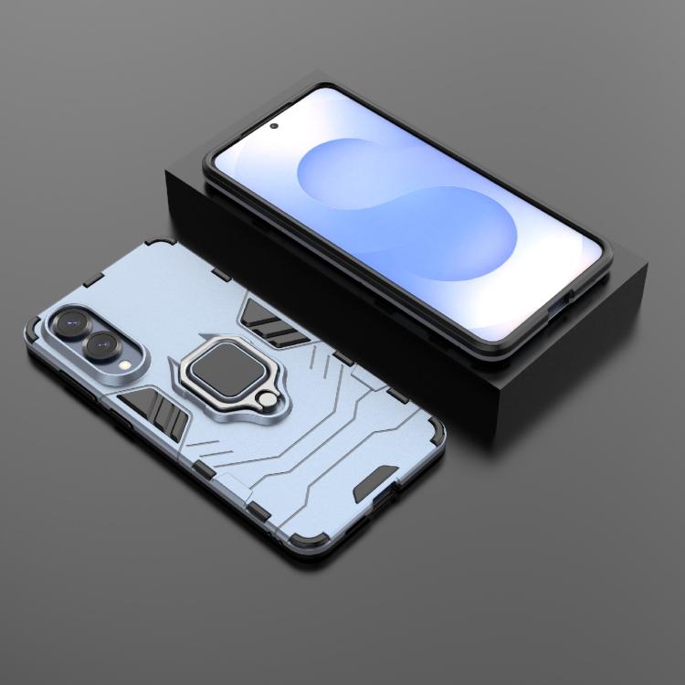 For Samsung Galaxy S25 Edge 5G PC + TPU Shockproof Protective Phone Case with Magnetic Ring Holder