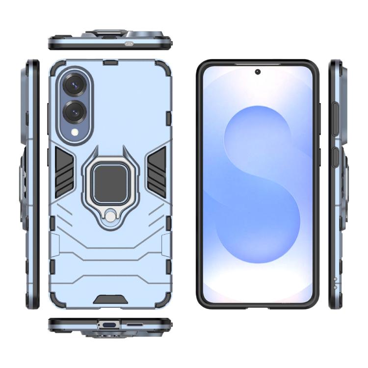 For Samsung Galaxy S25 Edge 5G PC + TPU Shockproof Protective Phone Case with Magnetic Ring Holder