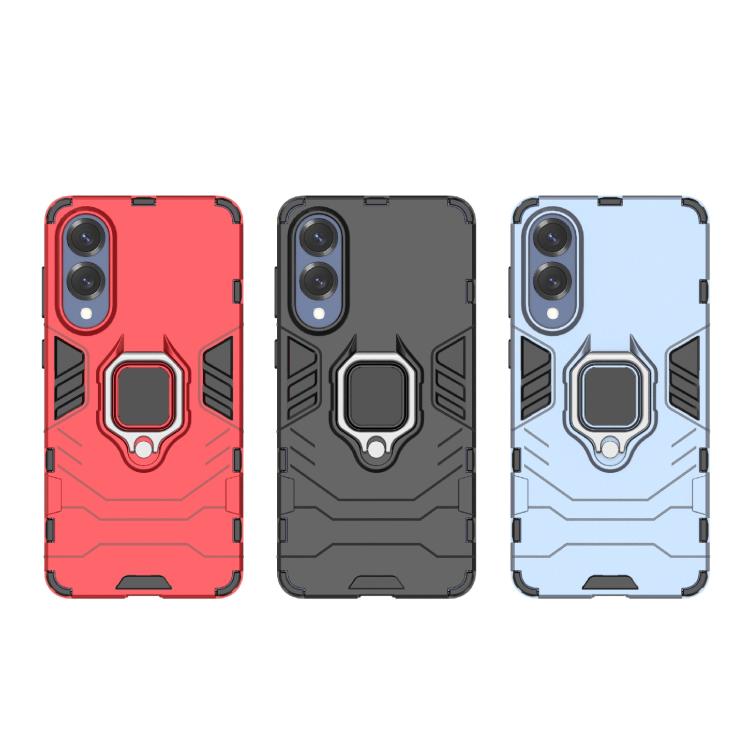 For Samsung Galaxy S25 Edge 5G PC + TPU Shockproof Protective Phone Case with Magnetic Ring Holder