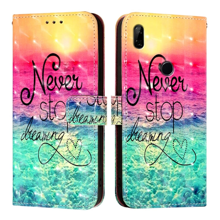 For Honor 9X Global / Huawei P Smart Z 3D Painting Horizontal Flip Leather Phone Case