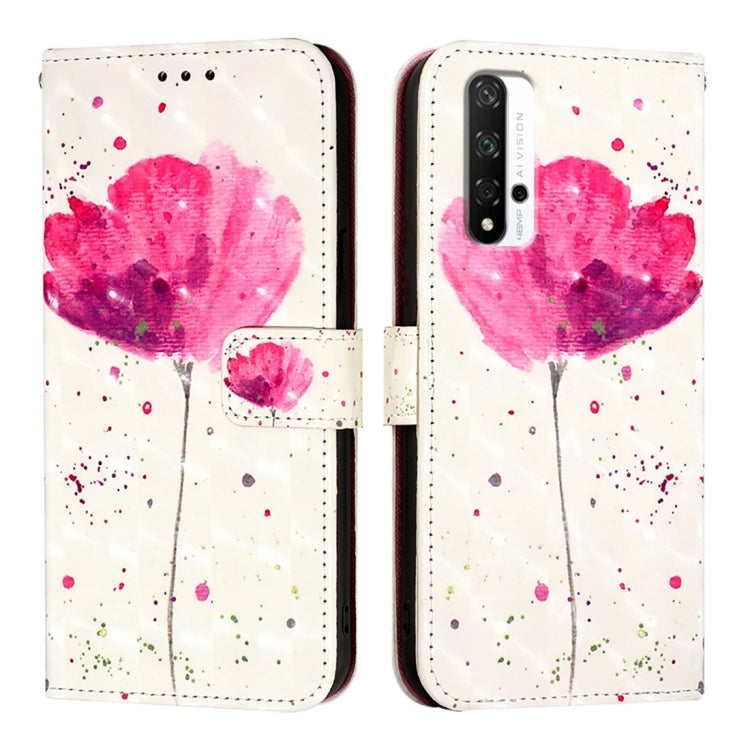 For Honor 20 / 20 Pro / 20S 4G 3D Painting Horizontal Flip Leather Phone Case