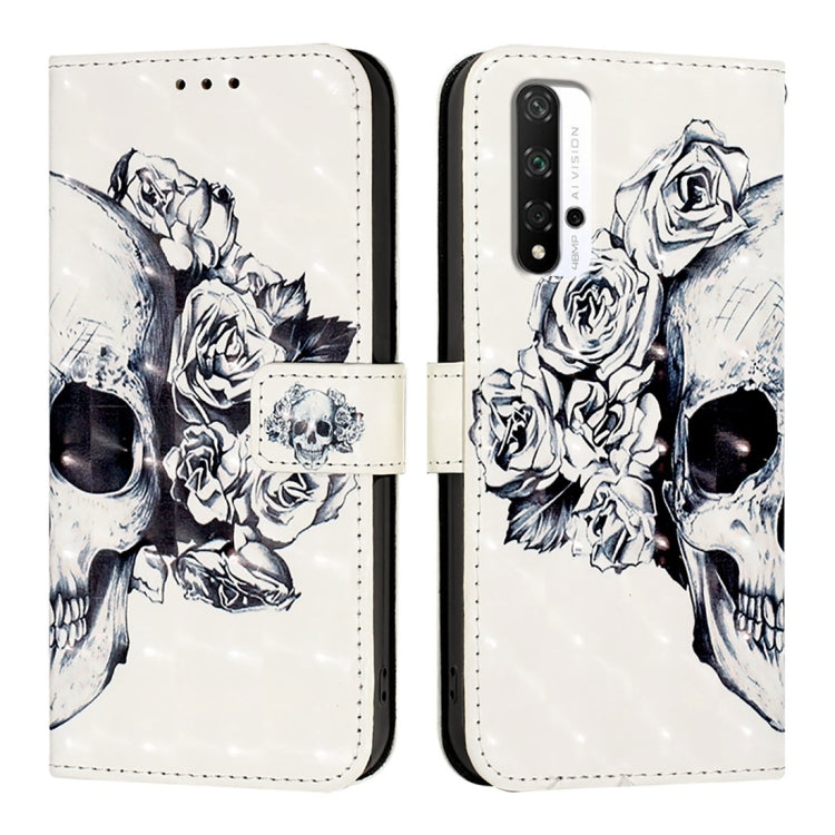 For Honor 20 / 20 Pro / 20S 4G 3D Painting Horizontal Flip Leather Phone Case