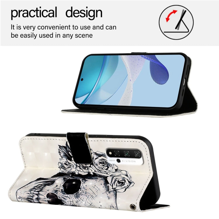 For Honor 20 / 20 Pro / 20S 4G 3D Painting Horizontal Flip Leather Phone Case