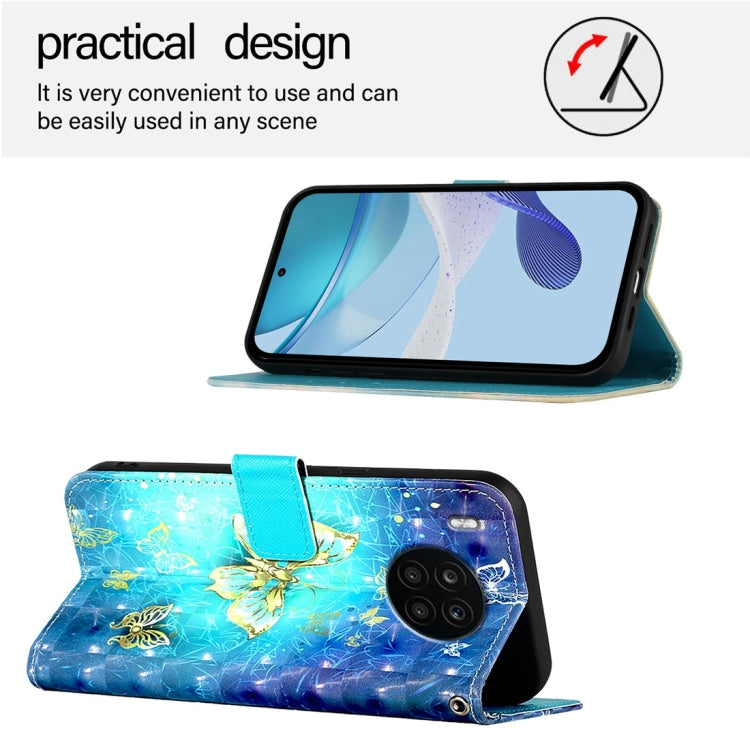 For Honor 50 Lite / Huawei Nova 8i 3D Painting Horizontal Flip Leather Phone Case