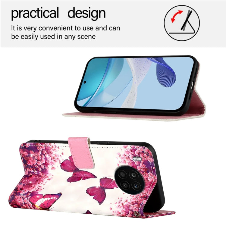 For Honor 50 Lite / Huawei Nova 8i 3D Painting Horizontal Flip Leather Phone Case