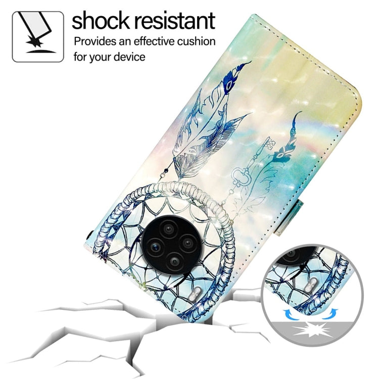 For Honor 50 Lite / Huawei Nova 8i 3D Painting Horizontal Flip Leather Phone Case