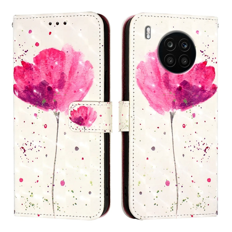 For Honor 50 Lite / Huawei Nova 8i 3D Painting Horizontal Flip Leather Phone Case