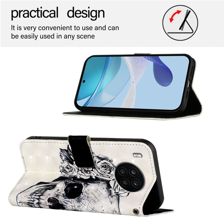 For Honor 50 Lite / Huawei Nova 8i 3D Painting Horizontal Flip Leather Phone Case