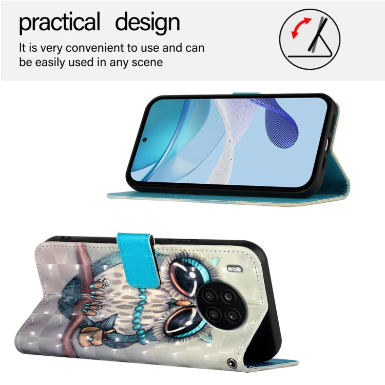 For Honor 50 Lite / Huawei Nova 8i 3D Painting Horizontal Flip Leather Phone Case