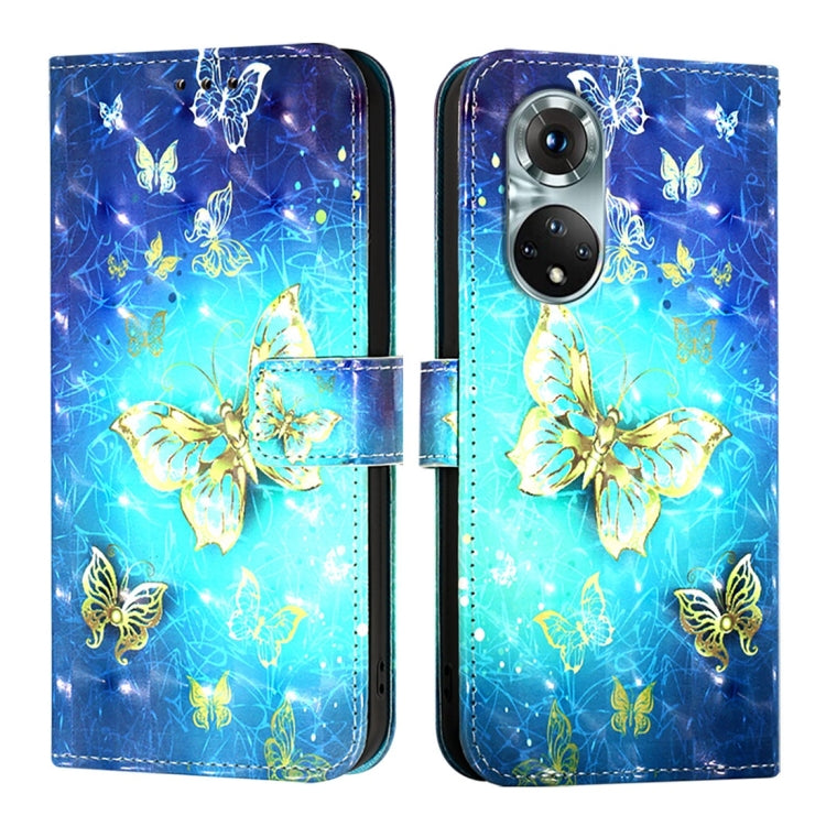 For Honor 50 Pro / Huawei Nova 9 Pro 3D Painting Horizontal Flip Leather Phone Case