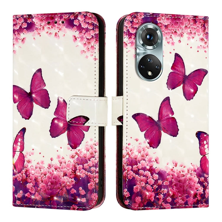 For Honor 50 Pro / Huawei Nova 9 Pro 3D Painting Horizontal Flip Leather Phone Case