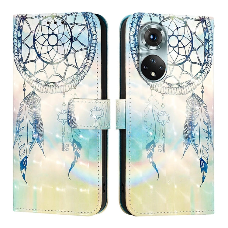 For Honor 50 Pro / Huawei Nova 9 Pro 3D Painting Horizontal Flip Leather Phone Case