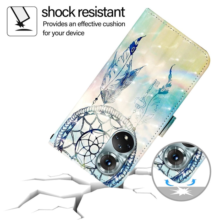 For Honor 50 Pro / Huawei Nova 9 Pro 3D Painting Horizontal Flip Leather Phone Case