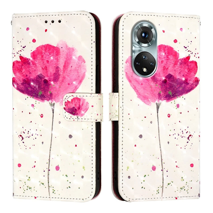 For Honor 50 Pro / Huawei Nova 9 Pro 3D Painting Horizontal Flip Leather Phone Case