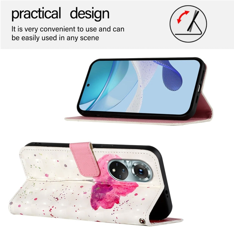 For Honor 50 Pro / Huawei Nova 9 Pro 3D Painting Horizontal Flip Leather Phone Case