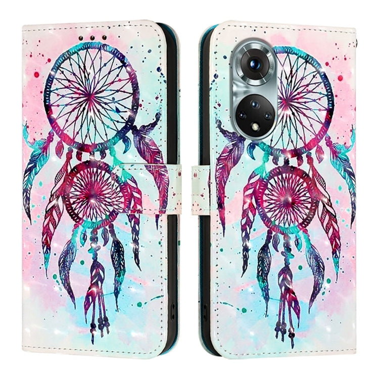 For Honor 50 Pro / Huawei Nova 9 Pro 3D Painting Horizontal Flip Leather Phone Case