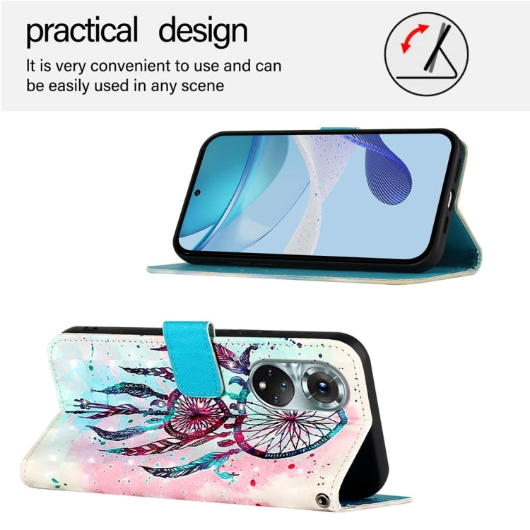 For Honor 50 Pro / Huawei Nova 9 Pro 3D Painting Horizontal Flip Leather Phone Case