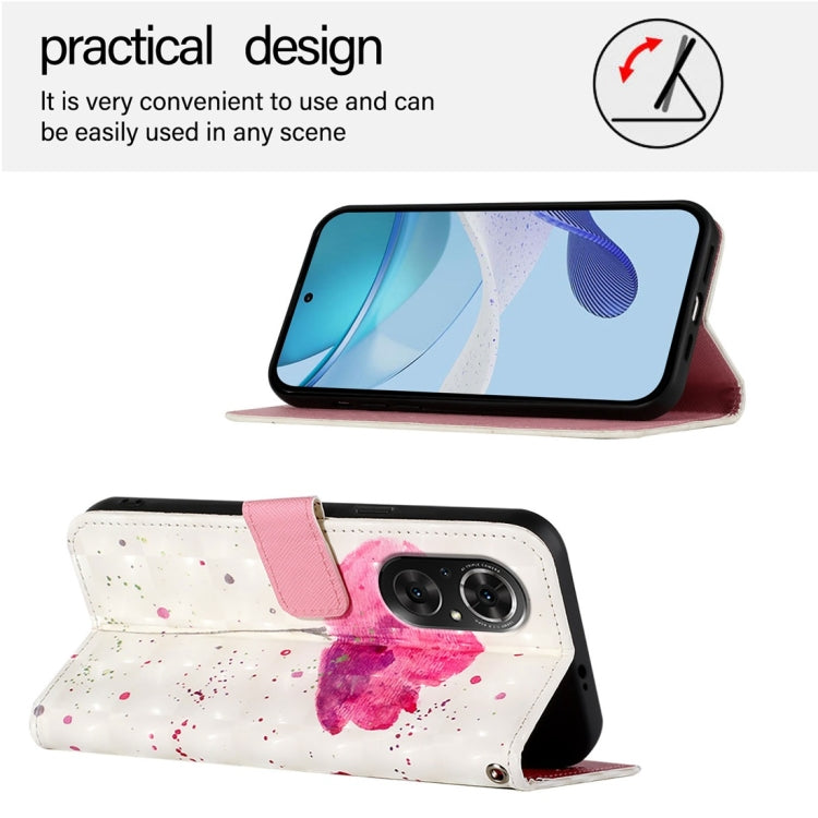 For Honor 50 SE / Huawei Nova 9 SE 3D Painting Horizontal Flip Leather Phone Case