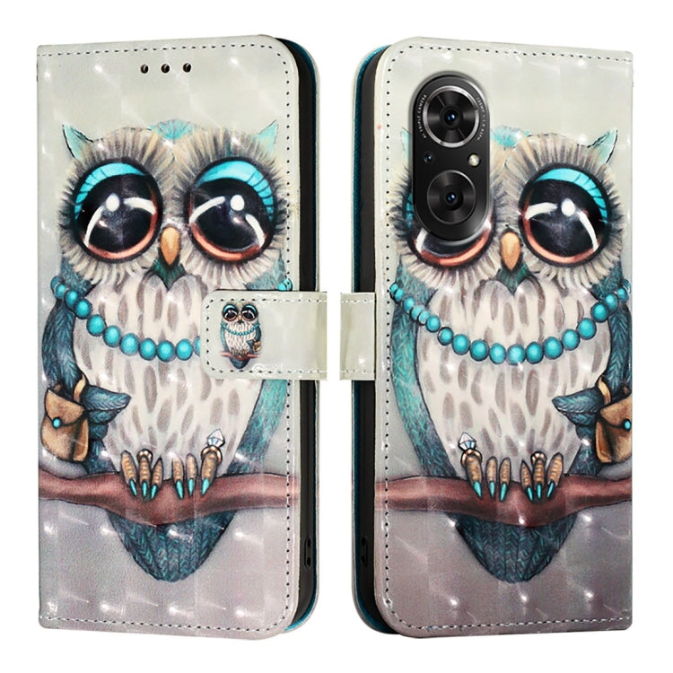 For Honor 50 SE / Huawei Nova 9 SE 3D Painting Horizontal Flip Leather Phone Case