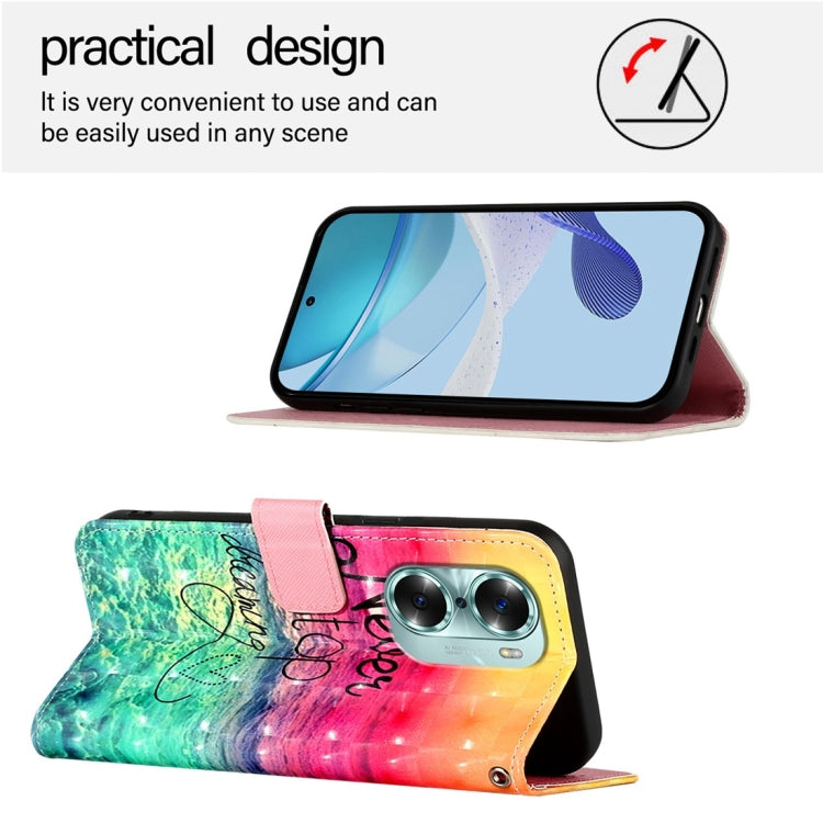 For Honor 60 3D Painting Horizontal Flip Leather Phone Case