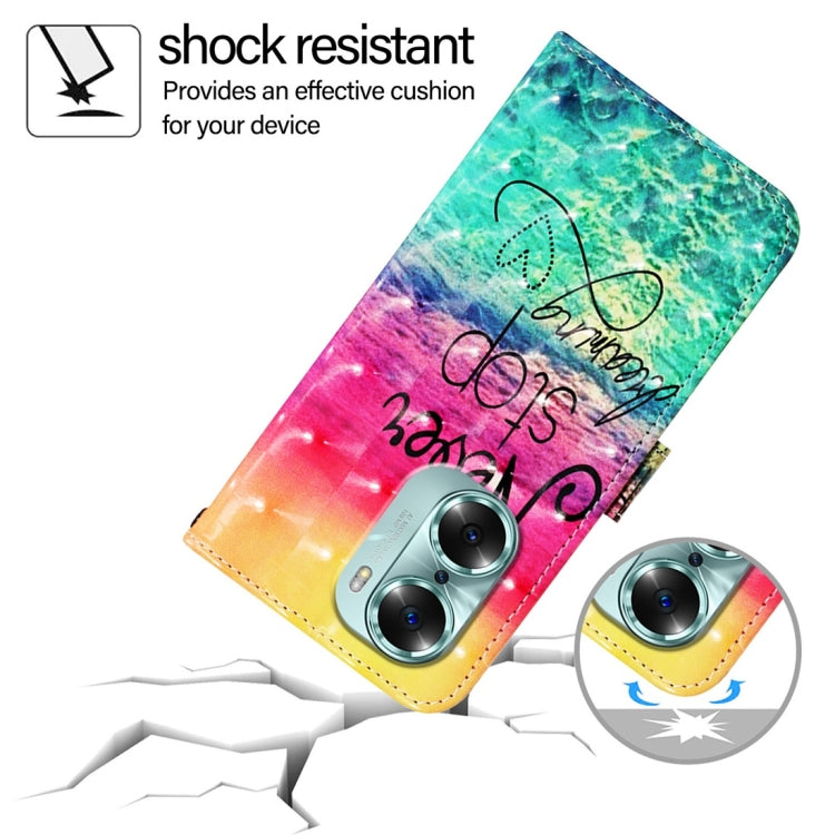 For Honor 60 3D Painting Horizontal Flip Leather Phone Case