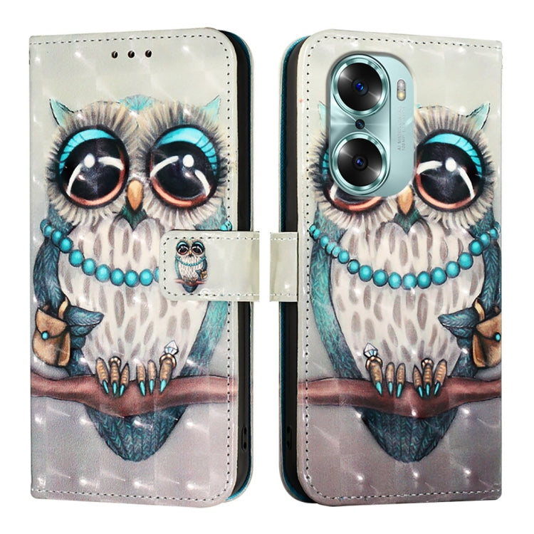For Honor 60 3D Painting Horizontal Flip Leather Phone Case