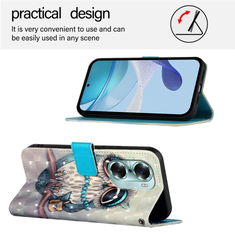 For Honor 60 3D Painting Horizontal Flip Leather Phone Case