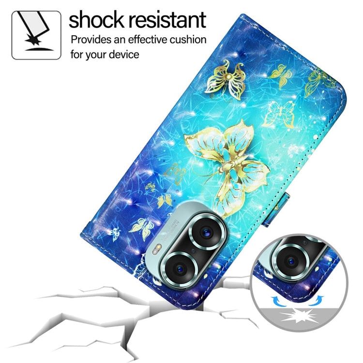 For Honor 60 Pro 3D Painting Horizontal Flip Leather Phone Case