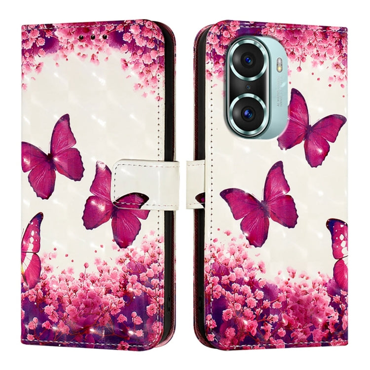 For Honor 60 Pro 3D Painting Horizontal Flip Leather Phone Case