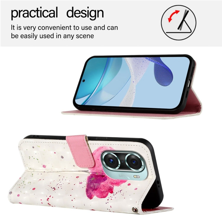 For Honor 60 Pro 3D Painting Horizontal Flip Leather Phone Case