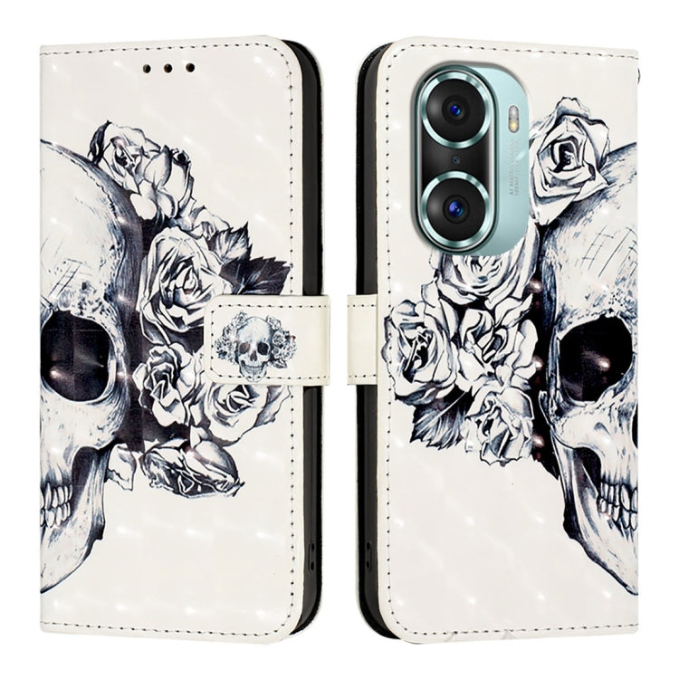 For Honor 60 Pro 3D Painting Horizontal Flip Leather Phone Case